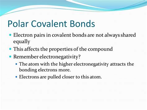 Polar Covalent Compounds Examples 的图像结果