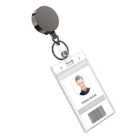 Buy ID card holder with clip, card holder with vertical, card case for ...