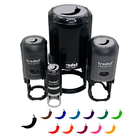 Chili Pepper Southwestern Self-Inking Rubber Stamp Ink Stamper - Lime ...