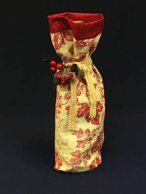 Easy Wine Bottle Gift Bag - WeAllSew