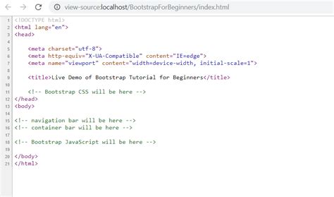 Image result for Bootstrap Basic Code