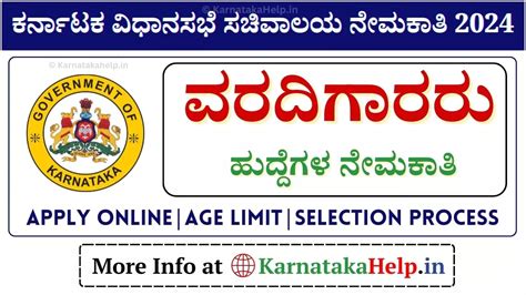 KLA Reporter Recruitment 2024: ಕರ್ನಾಟಕ ವಿಧಾನಸಭೆ ವರದಿಗಾರ ನೇಮಕಾತಿ