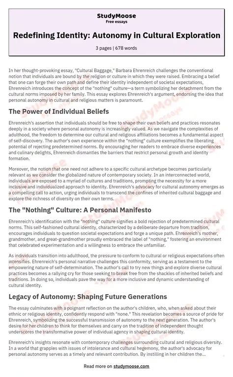 Cultural Identity Essay Example 的图像结果