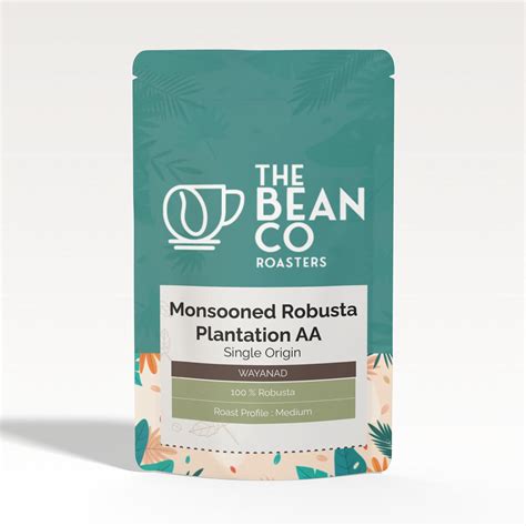 THE BEAN CO Plantation AA Monsooned Robusta Coffee Beans (GI-Tagged ...