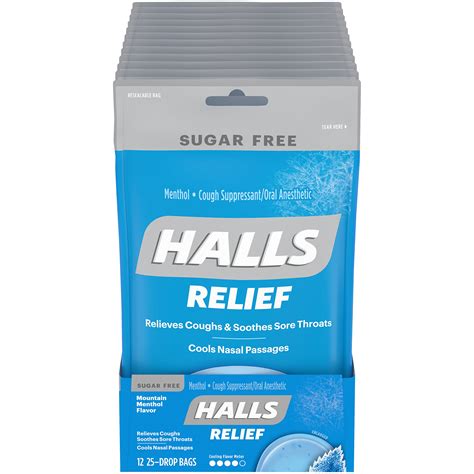 Halls Cough Drops Menthol