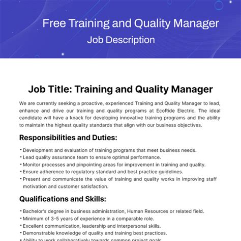 Practice Manager Job Description Template