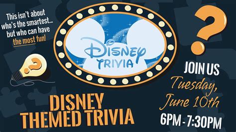 Disney Movie Themed Trivia, Fozzy's Bar & Grill - Carol Stream, 10 June ...
