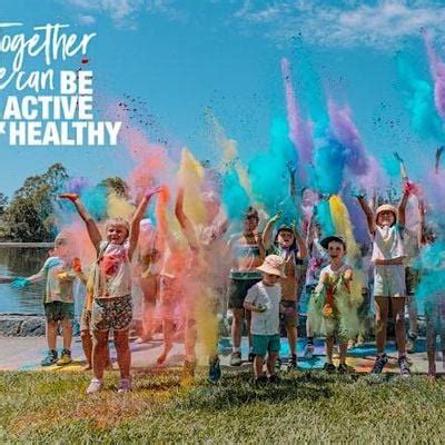 A&H Colour Blast Obstacle Course, Gold Coast Botanic Gardens playground ...