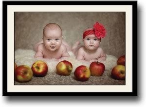Cute babies with Apples Fine Art Print - Children posters in India ...