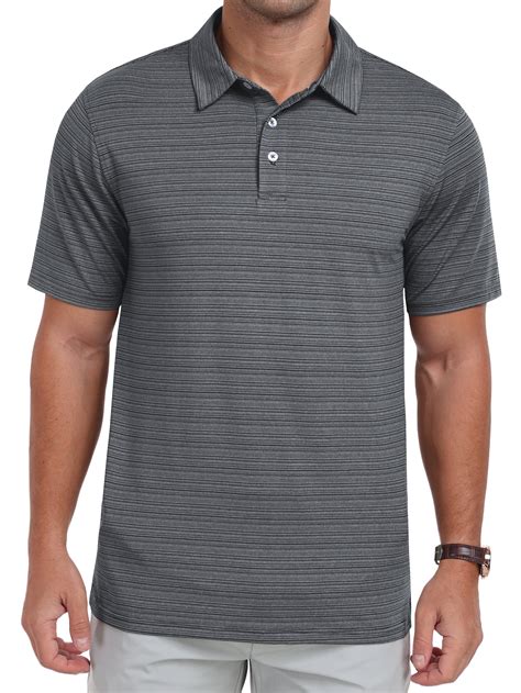 GIRUNS Mens Golf Shirts Moisture Wicking Dry Fit Performance Sport ...