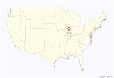 Image result for Decatur IL Map