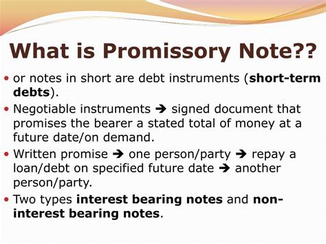 What Is a Promissory Note 的图像结果