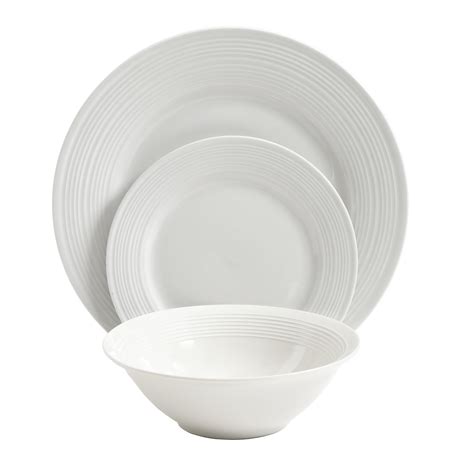 White Round Dinnerware Sets at Whitney Luke blog