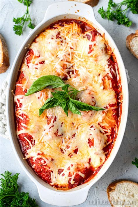 Easy Baked Stuffed Shells Recipe ⋆ Real Housemoms