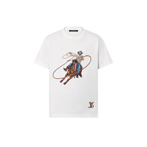 Graphic Embroidered Cotton T-Shirt - Ready-to-Wear | Louis Vuitton India