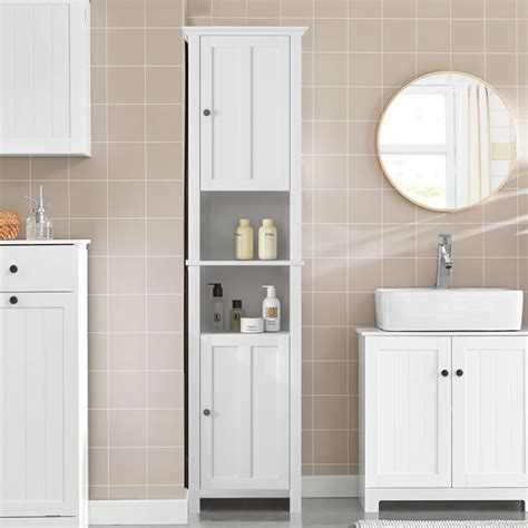 Wooden Floor Bathroom Storage Cabinet