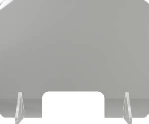 JEEPL -Freestanding Clear Acrylic Shield- 24X30 INCHES, CLEAR CRYSTAL ...