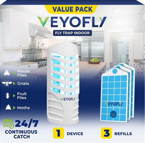 VEYOFLY Fruit Fly Trap Indoor (1 Device + 3 India | Ubuy