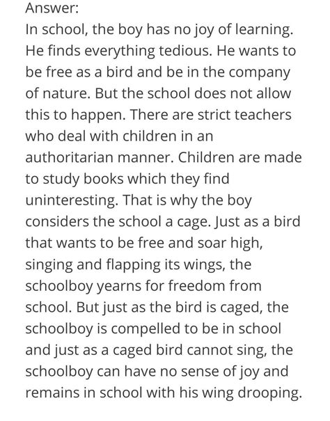 why is the little boy uninterested to go to school on summer morning in ...