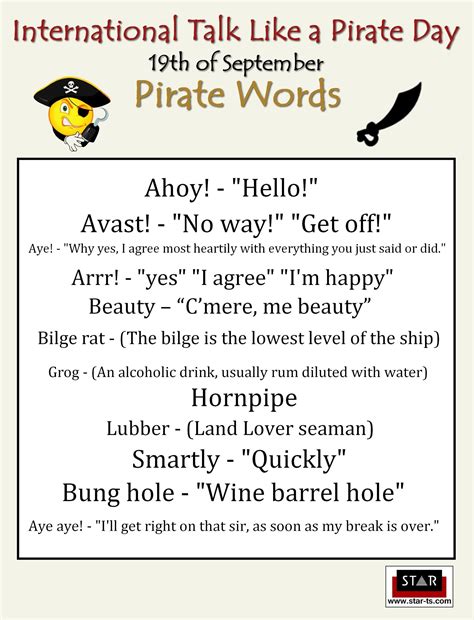 International Talk Like a Pirate Day | STAR Translation