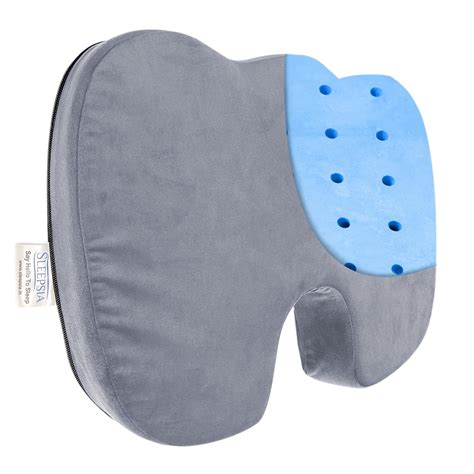Sleepsia Coccyx Memory Foam Pillow for Tailbone Pain Relief, Office ...