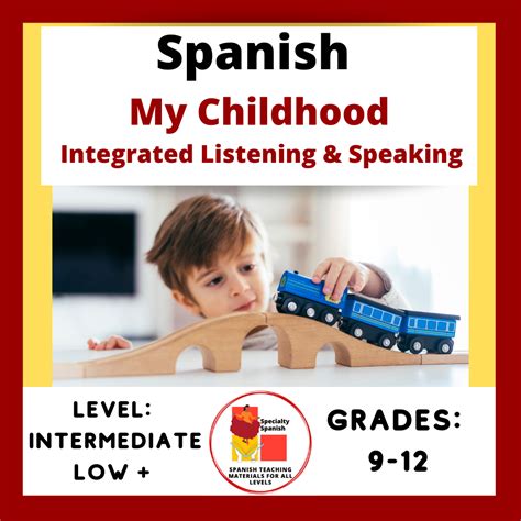 Spanish Integrated Listening and Speaking Childhood Themed Activities ...