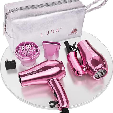 Lura Portable Travel Hair Dryer Dual Voltage Small Mini Blow Dryer with ...