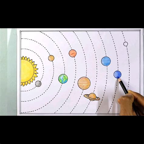 Solar System Drawing Simple 的图像结果