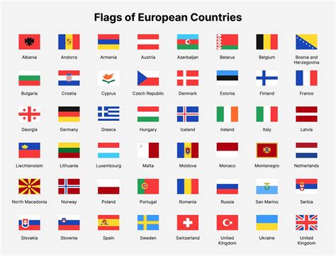 Download the europe countries flags flags of countries in europe 13709697 royalty free vector ...
