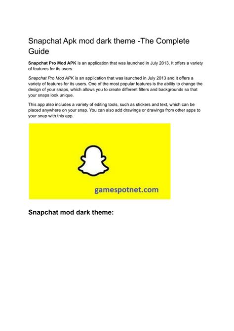 PPT - snapchat mod apk PowerPoint Presentation, free download - ID:11811573