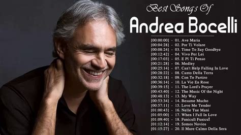 Andrea Bocelli Best Songs || Andrea Bocelli Greatest Hits Playlist ...