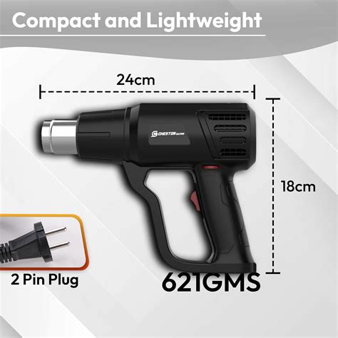 Cheston Ultra 2000W Heat Gun | Dual Air Flow Control Ranging from – Gb ...
