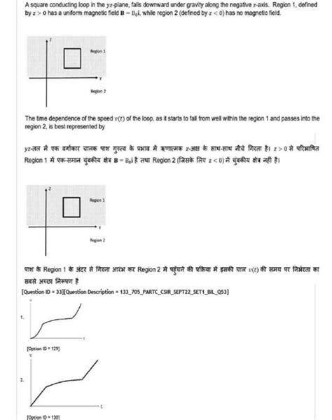 CSIR UGC NET Physical Sciences Exam Paper 2022