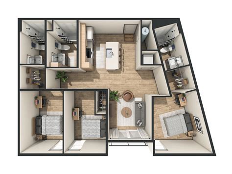 Hawkeye Student Apartment Floor Plans | Replay Iowa City