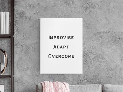 Improvise Adapt Overcome Poster