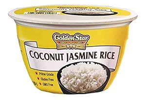 Golden Star Coconut Jasmine Microwavable Rice Bowls, Six Pack : Amazon ...