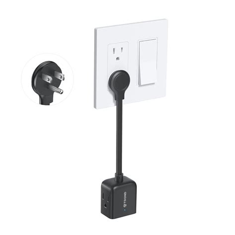 TROND Flat Outlet Extender with 6 Inch Cord - Multi Plug Wall Outlet ...