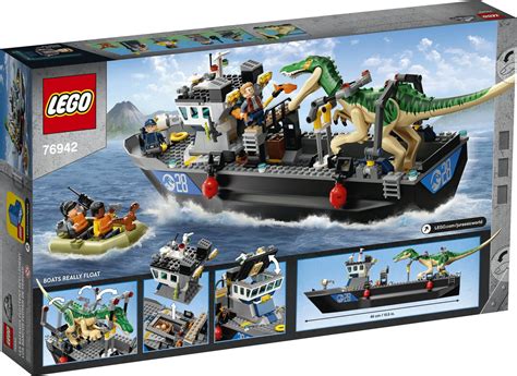 Buy LEGO Jurassic World Baryonyx Dinosaur Boat Escape 76942 Building ...