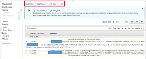 CloudWatch Investigate Docker Logs 的图像结果