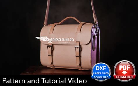 Messenger Bag Pattern - Pdf Download and Video Tutorial | Leather Patterns