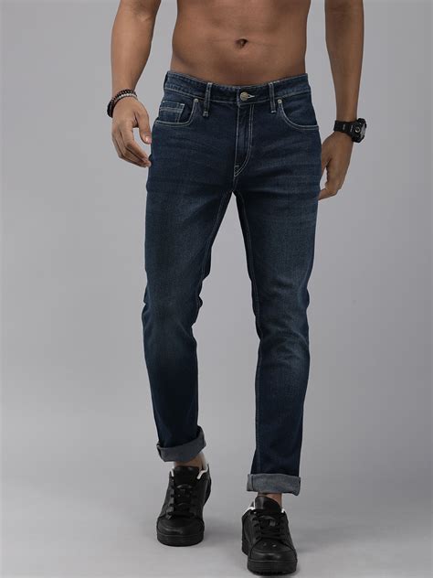 Roadster Men Blue Skinny Fit Light Fade Stretchable Jeans - Price History