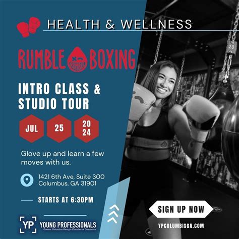 Health & Wellness Event: July 2024, Rumble Boxing, Columbus, 25 July ...