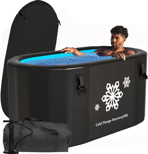 Cold Plunge Tub with Water Chiller – 53”L×32"W, 121 Gal Inflatable ...
