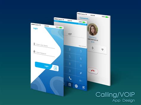 VoIP Phone UI Design 的图像结果