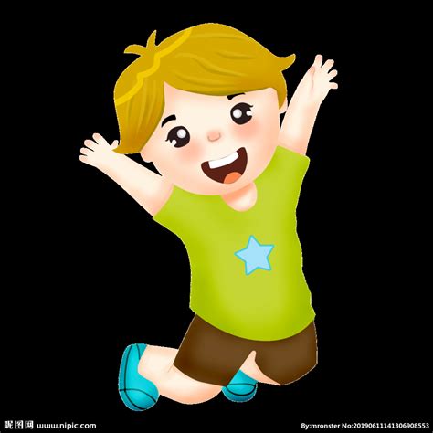 高清卡通儿童少年开心图片设计图__动漫人物_动漫动画_设计图库_昵图网nipic.com