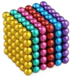 CROSS 5MM 216 Pieces Multicolor Magnetic Balls MagnetsToys Sculpture ...