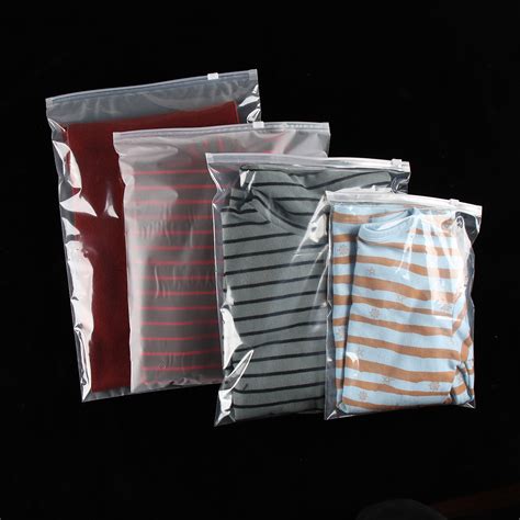单磨砂服装包装袋长短袖衣服包装袋密封自封透明塑料衣服拉链袋子-阿里巴巴
