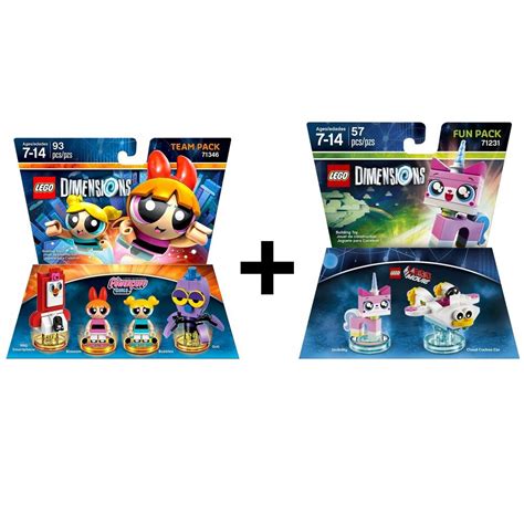 Lego Dimensions Powerpuff Girls And Lego Movie Unikitty Bundle ...