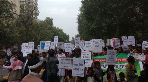 Thousands of Tribals March Down the streets of Delhi Demanding ...