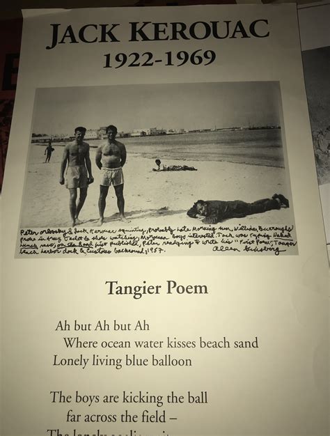 1922- 1969 Tangier Poem ( Broadside) by Jack Kerouac: Near Fine No ...